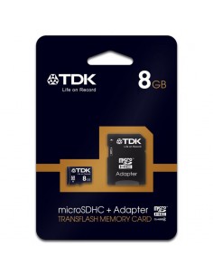 TDK MICRO SDHC 8GB Class 4 (with SD adapter)