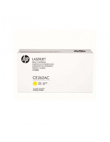 HP Yellow CE262AC LaserJet Print Cartridge