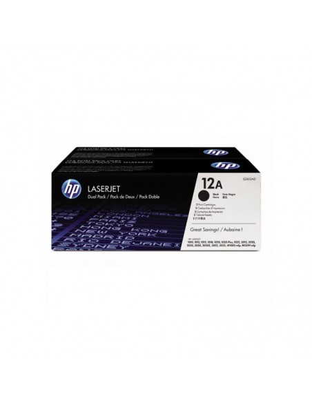 TONER HP LaserJet Q2612A Dual Pack Noir