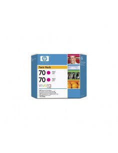 HP 70 2-pack 130-ml Magenta Ink Cartridges (CB344A)
