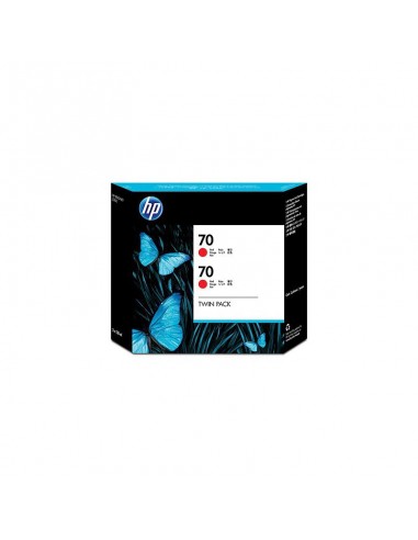HP 70 2-pack 130-ml Red Ink Cartridges (CB347A)