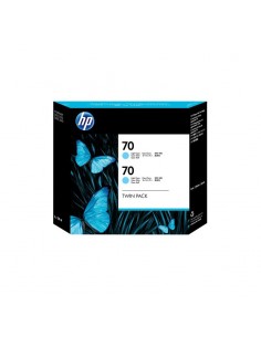HP 70 2-pack 130-ml Light Cyan Cartouches (CB351A)