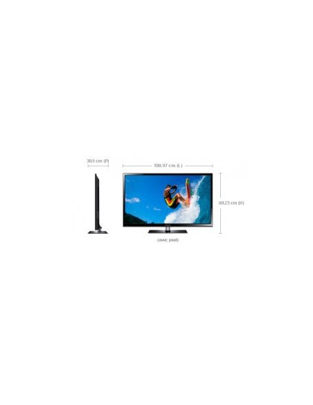 TV PLASMA 43 POUCES 3D HD READY REAL BLACK PRO USB2.0 HDMIx2