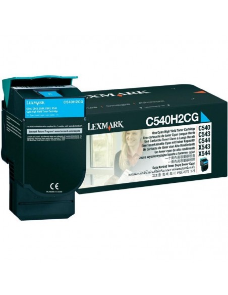 C54x, X54x TONER Cyan haute capacité (2K) (C540H2CG)