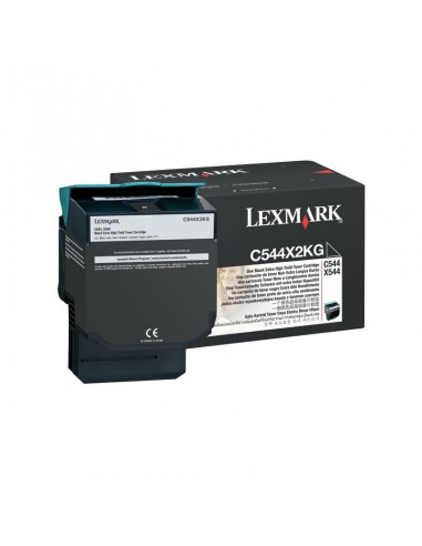 C544/X544 toner Noir très haute capacité (6K) (C544X2KG)