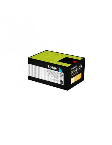 Lexmark 808HC Cyan Toner Cartridge (80C8HC0)