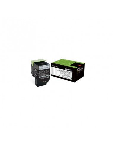 Lexmark 808HK Black Toner Cartridge (80C8HK0)