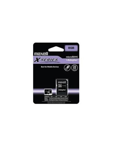 MAXELL Carte Micro SDHC Xseries CL4 + Adaptateur SD
