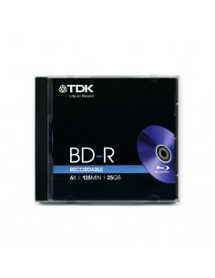 TDK T78057 Blu-ray BD-R RECORDABLE 6x 135 MIN 25GB 5P FJC