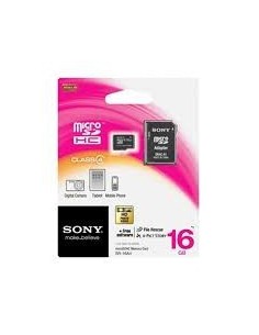 Sony Carte Mémoire Micro SDHC 16GB MSD, Adaptor 2