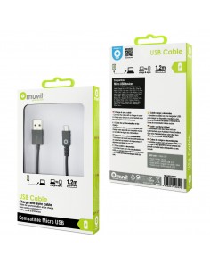 Cable USB-Lightning MFI Apple iPhone 5/5S/5C/iPod Touch 5/iPod Nano 7/iPad Mini/iPad Retina Muvit 2