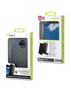 Funda Minigel Ultrafina Transparente Samsung Galaxy S6 Edge Plus muvit 2