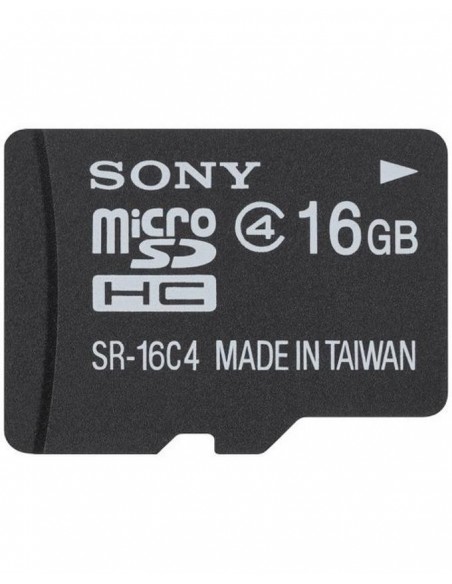 Sony Carte Mémoire Micro SDHC 16GB Réf:SR-16A4/T1+Adaptateur