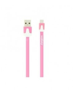 Energizer Hightech Ultra flat Micro-USB cable charge + data - pink