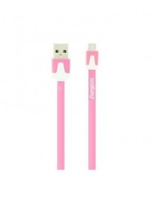 Energizer Hightech Ultra flat Micro-USB cable charge + data - pink 2