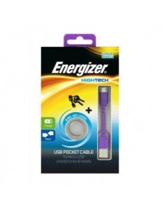 Energizer Pocket Cable Micro-USB charge + data - Purple