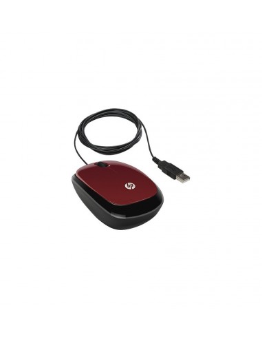HP X1200 Wired Red Mouse 9G 3000 100 100 (H6F01AA)