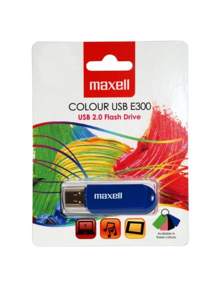 Clé USB Maxell E300 - 8 GB Bleu