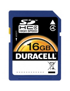 Carte mémoire SD Classe 4 16 GB Duracell DU-SD-16GB-R