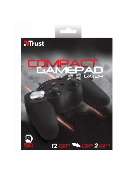 Gamepad GXT 24 Compact Trust avec mode Turbo fire pour les PC fixes et portables - USB