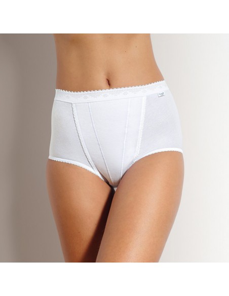 SLOGGI - Slip maxi sloggi control ventre plat, lot de 2 Blanc