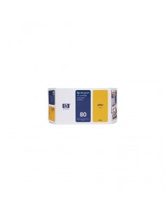HP No 80 Yellow Ink Cartridge,175ml, WW (C4873A)