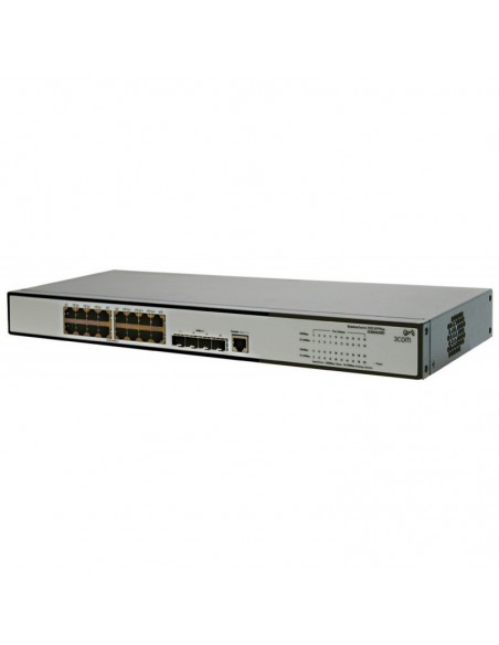 Switch rack Administrable HP 1910-16G + 16 ports RJ-45 10/100/1000, 4 ports SFP 1000Mbit/s