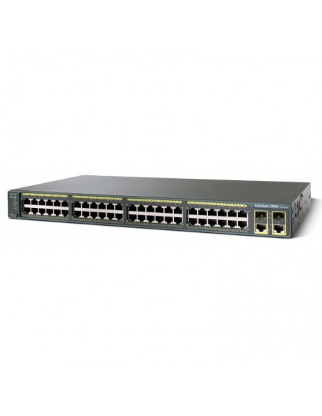 Switch administrable Cisco Catalyst 2960 - 48 ports 10/100 + 2 T/SFP + LAN Base Image