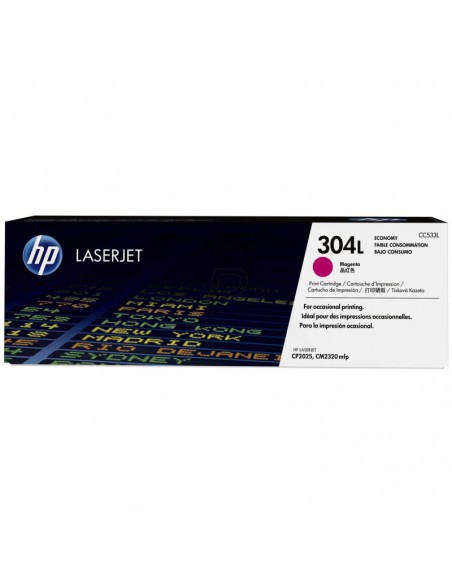 Toner LaserJet HP 304L Economique Magenta authentique (CC533L)