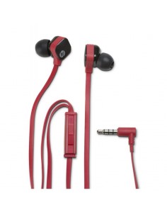 Écouteurs stéréo intra-auriculaire HP H2310 rouges/noires - Jack 3.5 mm (J8H45AA)