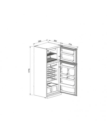 Réfrigérateur FRANKE FCT 480NF XS A+