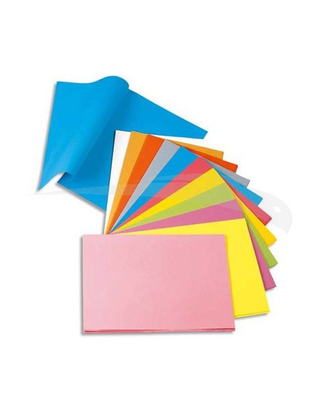 Paquet de 100 Chemises Cartonnées - CHRONO - Couleurs pastels - 240g/m² - Coloris au choix