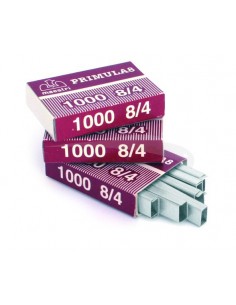 1000 AGRAFES - PRIMULA - 8/4 - Lot de 10 boîtes