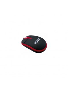 Port GEMMA Wired Mouse Black & Red Strip 2