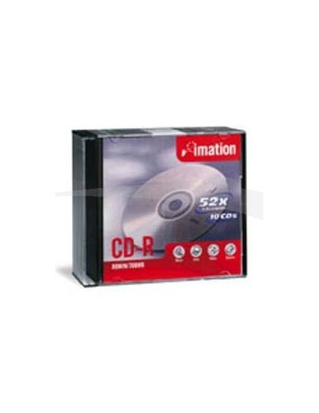 CD-R IMATION - 52 X RECORDABLES 700 MB - POCHETTE DE 10 CD