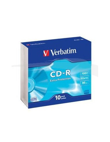 CD-R - VERBATIM 52X- RECORDABLES - Boîte de 10 CD Séparés