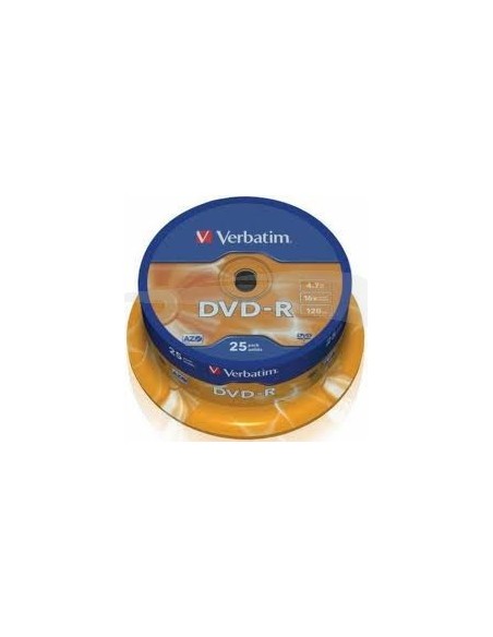 DVD-R - VERBATIM - 16 X 4.7GB - BOÎTE DE 25 DVD-R
