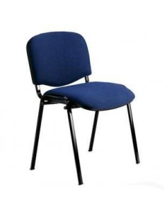 Chaise visiteur en tissu Bordeau 2