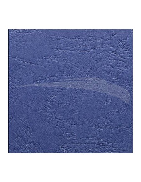 100 Couvertures pour reliure A4 en carte grainée cuir 240g (Bleu)