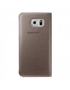 Etui Flip Wallet Or pour Galaxy S6 2
