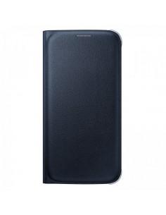Etui Flip Wallet Noir pour Galaxy S6