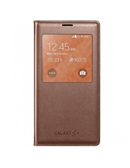 SAMSUNG S VIEW COVER POUR S5 MARRON