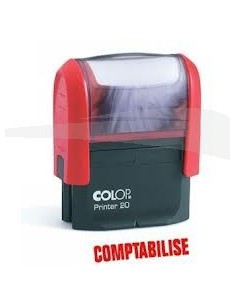 Cachet personnalisable COLOP Printer 20 format empreinte 14 mm x 38 mm 4 lignes