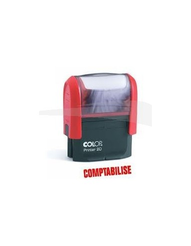 Cachet personnalisable COLOP Printer 20 format empreinte 14 mm x 38 mm 4 lignes