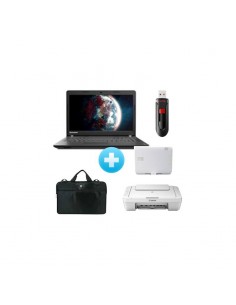 PC portable Lenovo IdeaPad 100-15 + Sacoche + Imprimante couleur multifonction + Répéteur Wi-Fi DIR-506L + Clé USB 16 GB