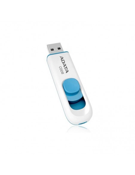 ADATA_AC008-16G-RWE AC008 CLE USB Adata Capless Sliding USB 2.0 16 gb WHITE