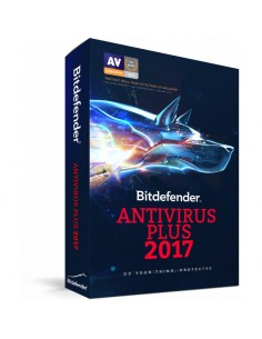 Bitdefender Antivirus Plus 2017 - 1 an / 3 postes (Version Boîte avec DVD)