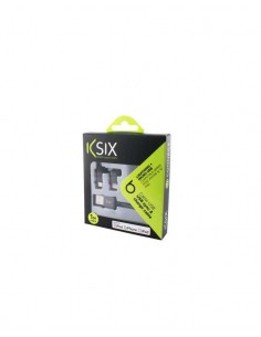Ksix - Câble lightning et synchronisation 2 en 1 micro USb + adaptateur lightning - Noir métallique 2