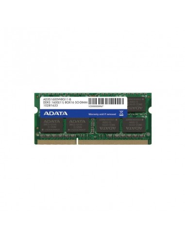 AD3S1600W4G11-S ADATA DDR3SO DIMM1600 512*84GB 11 SINGLE TRAY ADAT_AD3S1600W4G11
