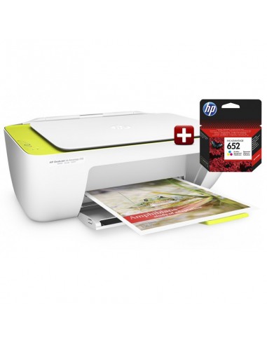 Imprimante tout-en-un HP DeskJet Ink Advantage 2135 + Cartouche HP 652 Tri-couleur Offerte